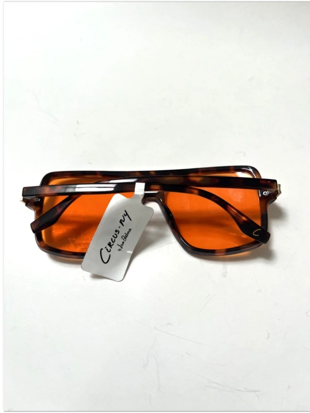 NWT CIRCUS BY SAM EDELMAN Aviator Double Bridge Sunglasses Tortoise  Amber Lens